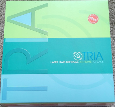 Tria Laser Hair Removal Device White Blue Cordless Portable Legs Arms Bikini