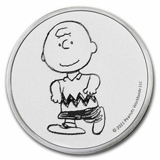 Peanuts® Charlie Brown 1 oz Silver Round 78.78 per troy oz