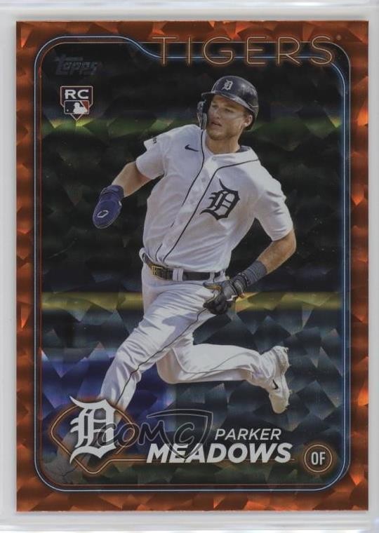 2024 Topps Series 2 Orange Foil 21/299 Parker Meadows #516 Rookie RC 19sj