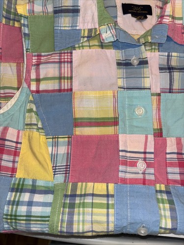 Brooks Brothers Dress Womens S-M ? Pink Blue Pastels Patchwork Plaid Sleeveless - Picture 11 of 11
