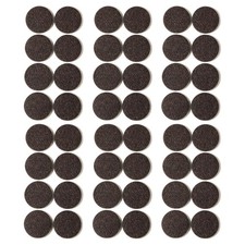 Furnigear Felt Furniture Pads for Hardwood 1-1/2" Round 48pcs, Brown -
