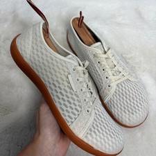 WHITIN W75v2 Barefoot Minimalist Mesh Sneakers Cream Gum Women Size 39 Zero Drop