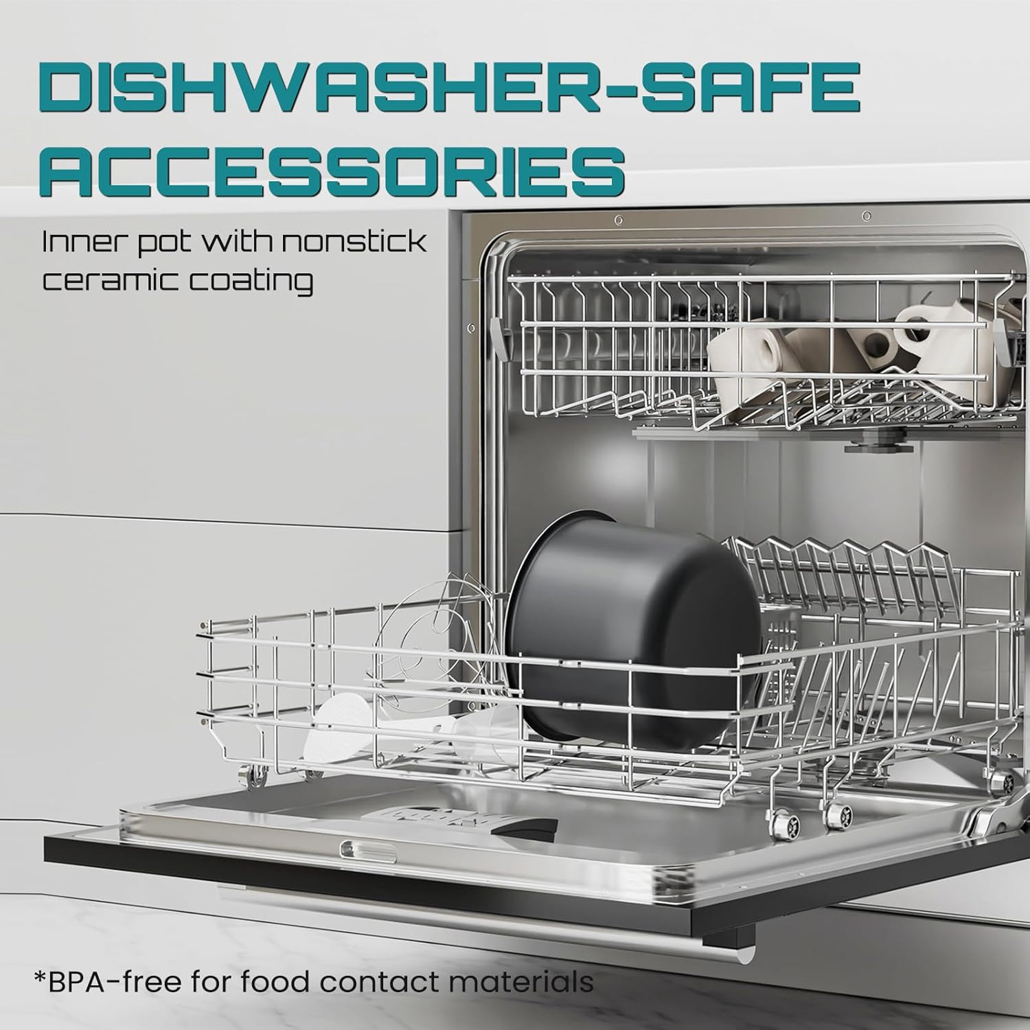 Electric Pressure Cooker 6 Quart Stainless Steel Multi Cooker Electric for Press