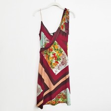 Jean Paul Gaultier RARE Vintage 2001 Floral Patchwork Dress Jersey Sz Medium