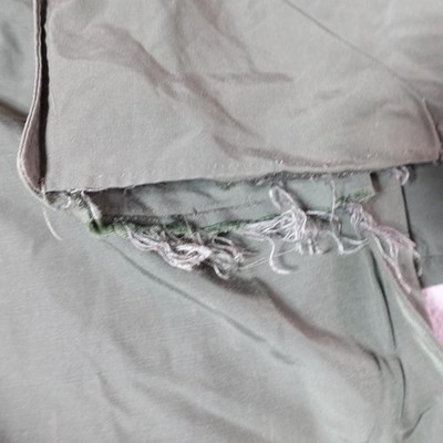 Vintage Army Field Coat Mens 32R Green Military Trench Overcoat