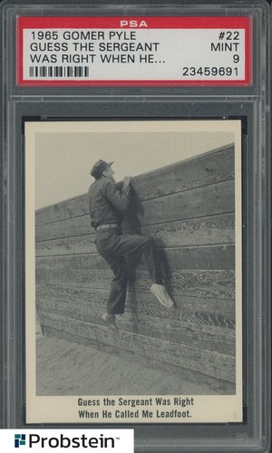 1965 Fleer Gomer Pyle #22 Guess The Sergeant Was Right When He... PSA 9 MINT