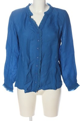 DRANELLA Hemd-Bluse Damen Bluse Gr. DE 38 blau Elegant