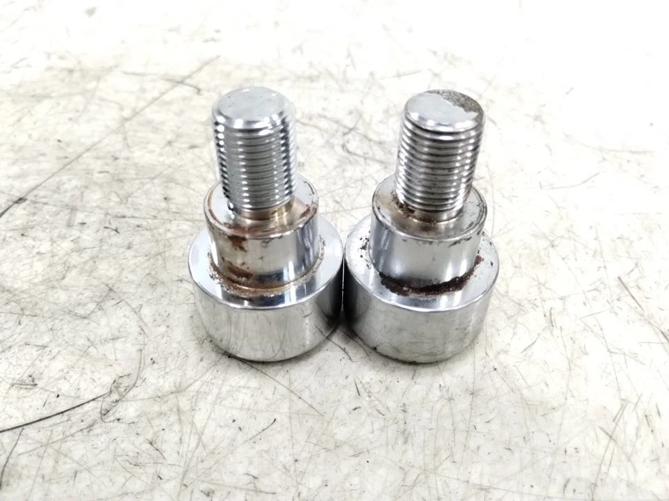 2013 Yamaha Stryker VStar XVS1300 Handlebars Handle Bar STRAIGHT Bar End Weights - Imagem 2 de 4