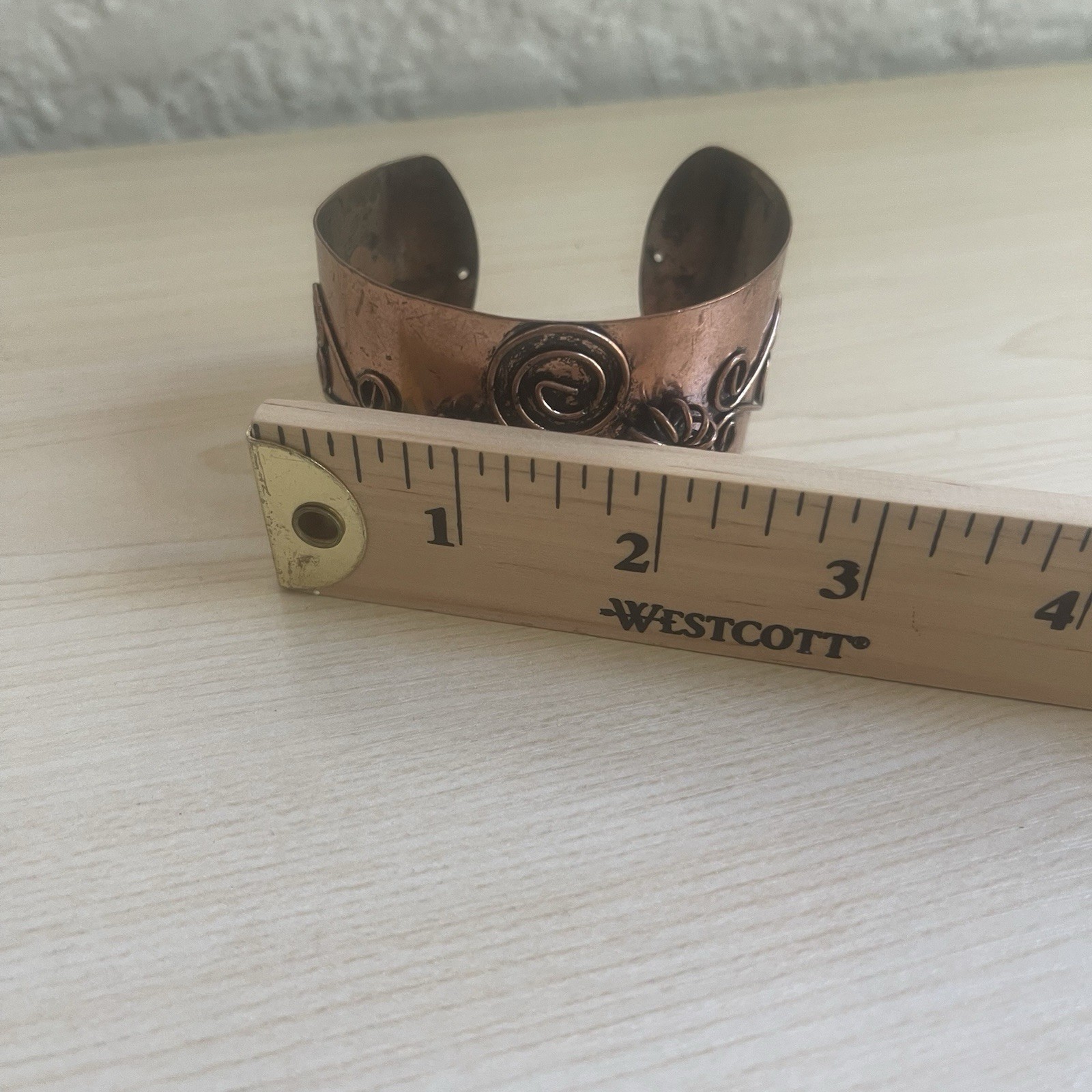 Artisan Copper Cuff Bracelet - image 4