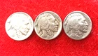 1935  1936  1937  NICKEL  US   BUFFALO  5 CENTS  COINS