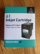 New in box WEXFORD Inkjet Cartridge, Replaces HP 61, Black - one Ink Cartridge