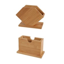 Bamboos Tissue Box Case Modern Chinese Style Paper Towel Dispenser for Kitchen
