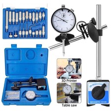Dial Indicator with Magnetic Base 0.001"Precision Gauge Test Indicator Point Set