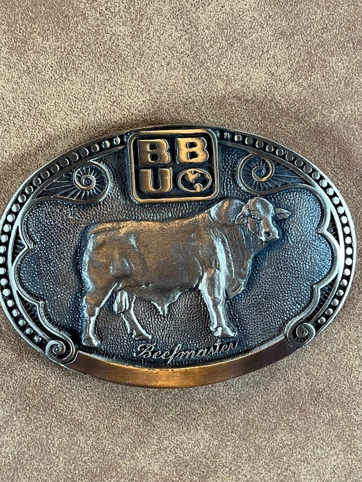 TONY LAMA Beefmaster Bull Cow Sire Cinturón Hebilla Raza de Ganado Serie PRIMERA Edición Foto 4 de 4