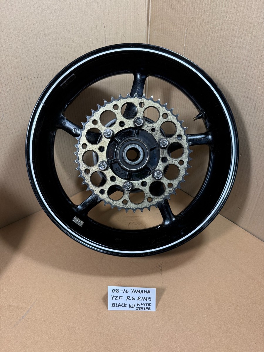 08-16 YAMAHA YZFR6 R6 OEM FRONT REAR WHEELS RIM BRAKE ROTOR DISC