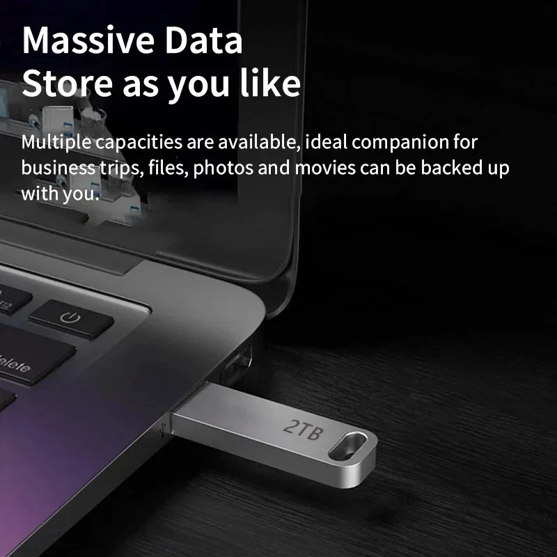 USB 3.0 Flash Drive 2TB Metal Memory Stick High Speed U D