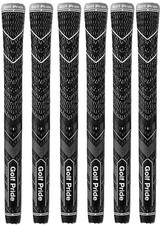 Golf Pride MCC Teams Plus4 Grips - Black  Gray Standard - Set of 6