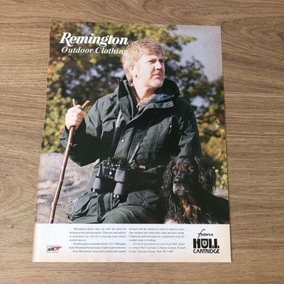 GUNS69 MAGAZIN WERBUNG 12X9 THE REMINGTON MOUNTAIN JACKET