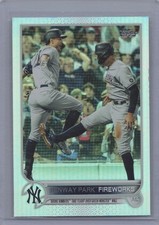 2022 Topps #399 Fenway Park Fireworks Rainbow Foil