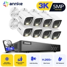 ANNKE 8CH 5IN1 DVR 5MP Audio Security Camera System Outdoor Full Color 1TB