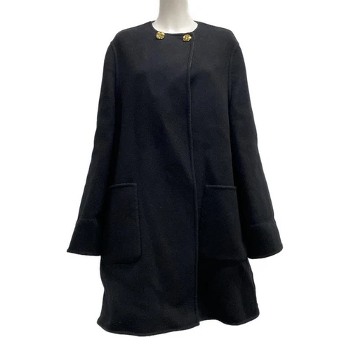 Cappotto GUCCI Reversibile Diagonale G Lana 746532 Nero Grigio Scuro Lana Seta 