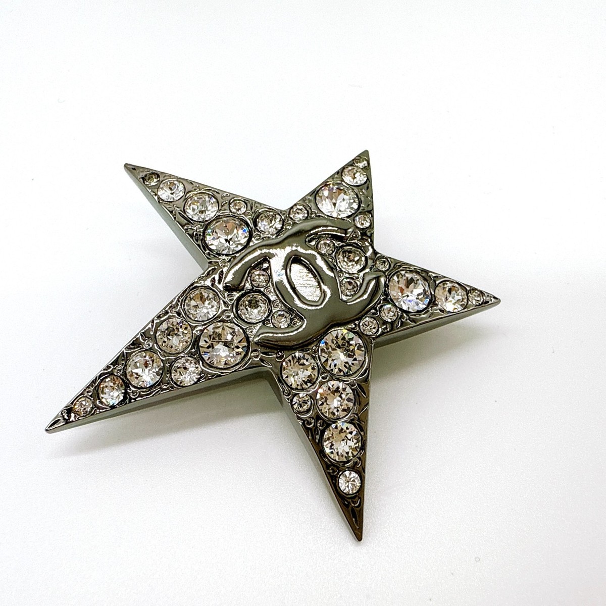 CHANEL Star Hair Screw Pin Silver B22C Accessory Direct From Japan
