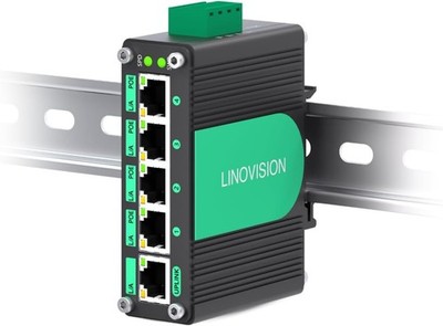 Solar POE Switch 5 Ports Gigabit DC9V-54V 4x30W IP4