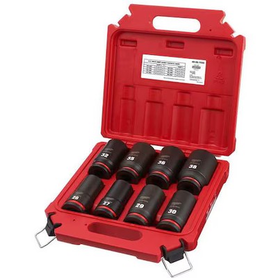 Milwaukee Tool 49-66-7020 8 Pc. Shockwave Impact Duty 3/4 In. Drive Metric Deep