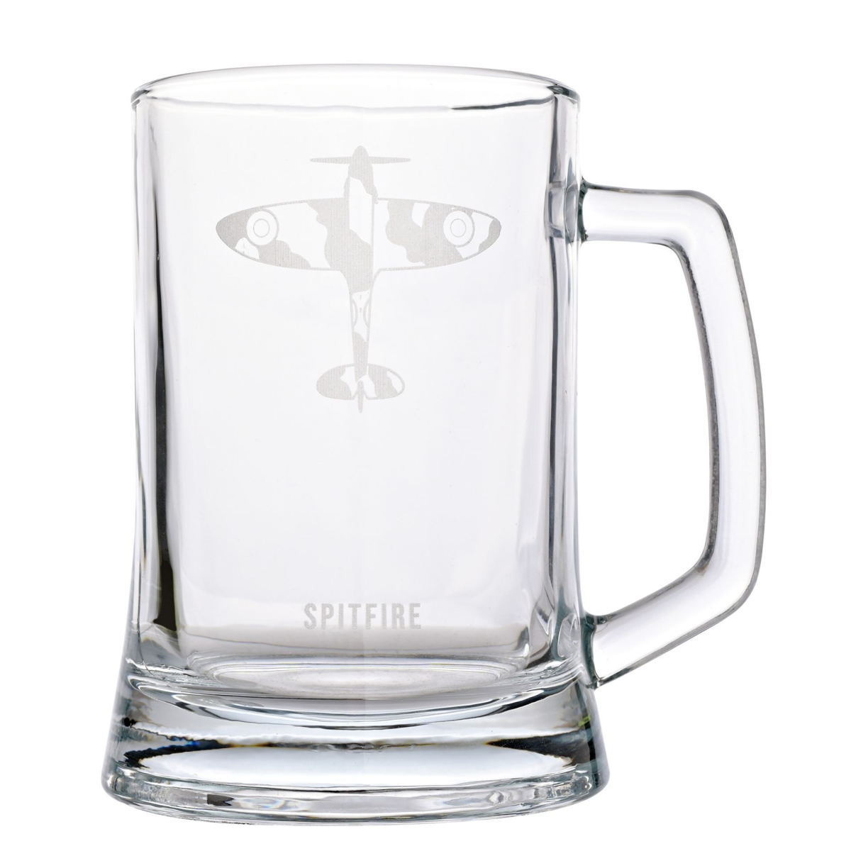Raf Etched Glass Tankard - Spitfire Mugs Clear All Occasions - Image 2