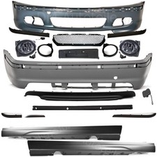 LIMOUSINE Bodykit Sto�stange Set passt f�r BMW E46+Zubeh�r f�r M Paket II +ABE