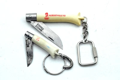 Ancien OPINEL publicitaire, n°2 et 4, Jeux Olympique Alberville 1992, couteau - Photo 1/4