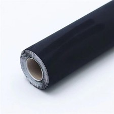 Premium Suede Wrap -Black 8x59 Inch Self-Adhesive Microfiber Fabric for Car Inte