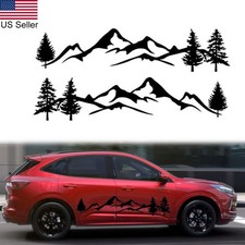 2pcs 77.9 Black Mountain Tree Forest Graphic Stickers Car Side Door Vinyl Decal 2pcs 77.9 Black Mountain Tree Forest Graphic Stickers Car Side Door Vinyl Decal