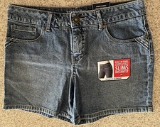 Womens NEW Denim Secretly Slender Shorts Size 10P 28.