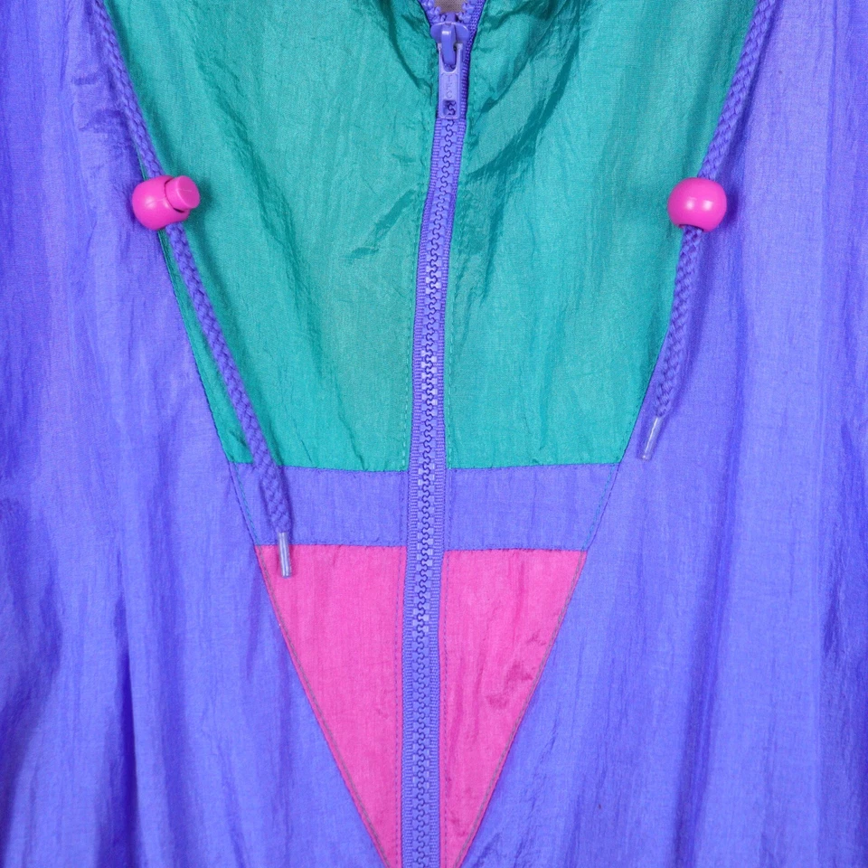 Vintage G4000 Colorblock Jacket Windbreaker Woman's Large 70's 80's Retro - Image 4 of 4