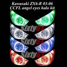 Kawasaki ZX6R 2003 2004 2005 2006 CCFL Demon Angel Eyes Halo luces anillos kit