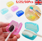 5/50Pcs Travel Toothbrush Head Cover Case CapHike Camping Brush Cleaner Protect.