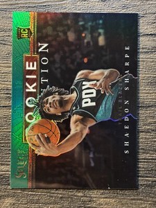 2022 Select Holo Shaedon Sharpe RC Rookie Revolution Green