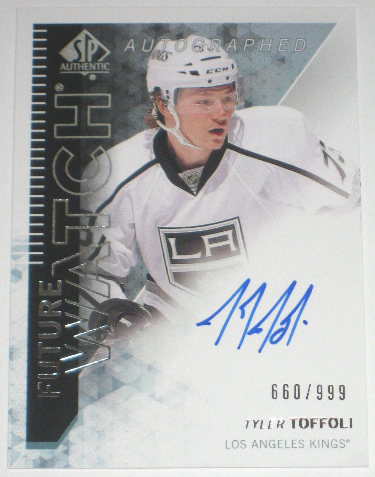 2013-14 UPPER DECK SP AUTHENTIC TYLER TOFFOLI FUTURE WATCH CARD AUTOGRAPH /999