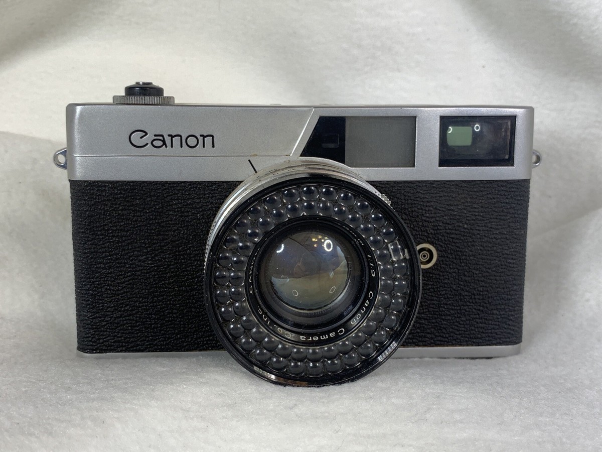 Rare Vintage Canon Canonet Original 1960s Rangefinder 45mm 1:1.9 Lens Camera