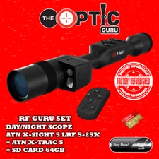 Buy RF KIT ATN X-Sight 5 LRF 5-25x Hunting RifleScope | Remote Control | Sd Card