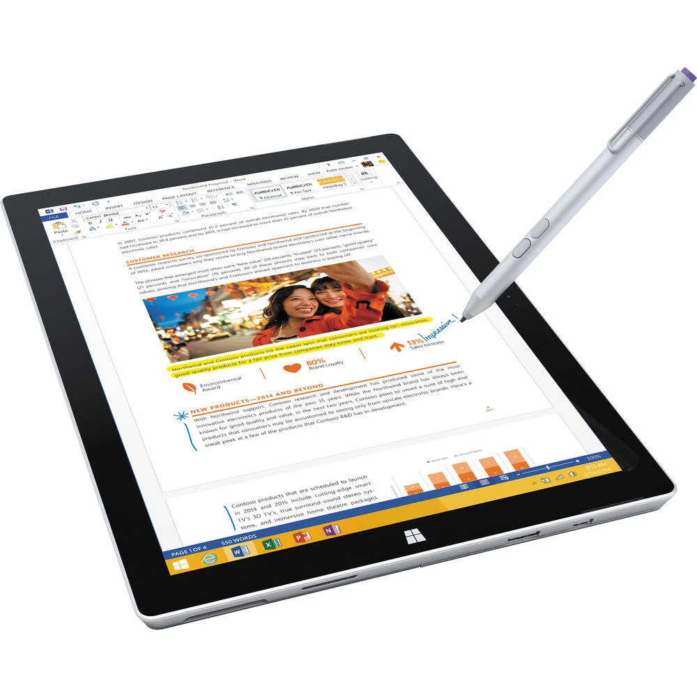 Microsoft Surface Pro 3 128 GB Windows 10 Tablets for sale | eBay