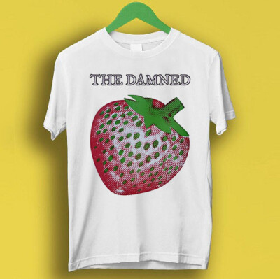 The Damned Strawberries Punk Rock Retro Cool Geschenk Tee T-Shirt P2688