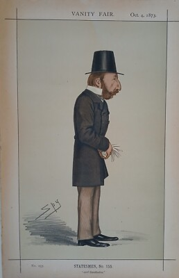 #ad Vanity Fair SPY Print Lord Campbell and Stratheden Oct. 4 1873 Statesmen #155 $9.99