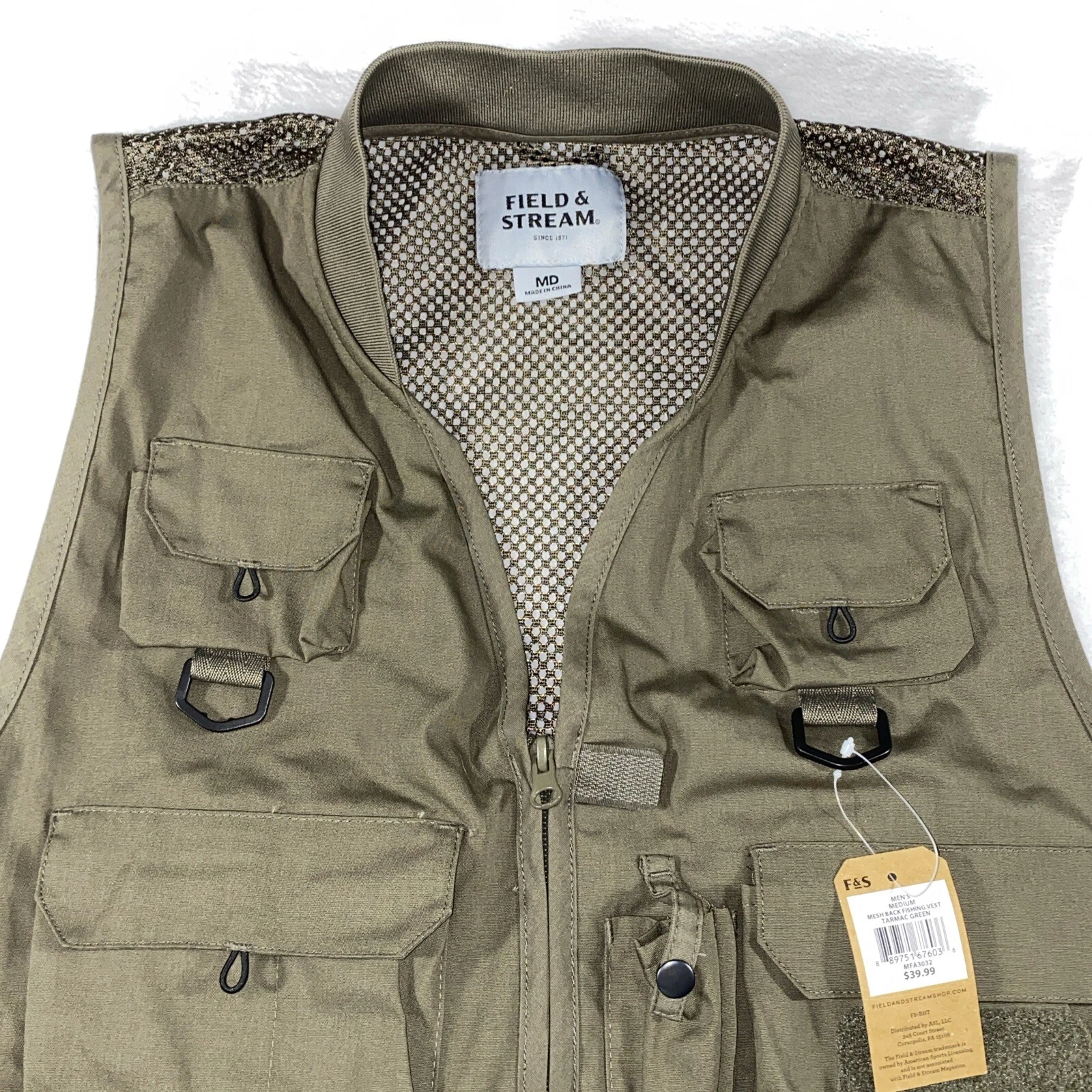Field & Stream Fishing Wading Vest - Mesh Back Multi Pocket - M New With Tag
Opens in a new window o