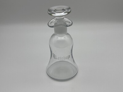 Cambridge 1263 French Dressing Bottle Etched Ketchup