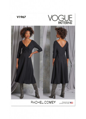 Vogue Patterns V1967 Misses' Lined Fit Flare Dress Midi Length by Rachel Comey