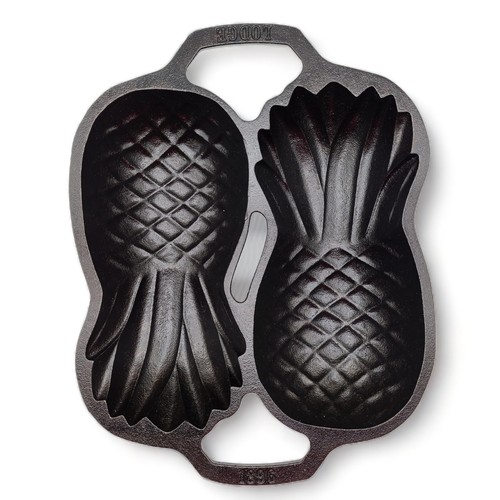 Lodge Cast Iron Seasoned Pineapple Cake Pan 1896 eBay