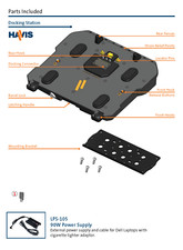 1x NEW Havis DS-DELL-405-3 High-Gain Antenna Dock Station Basic Port Replication