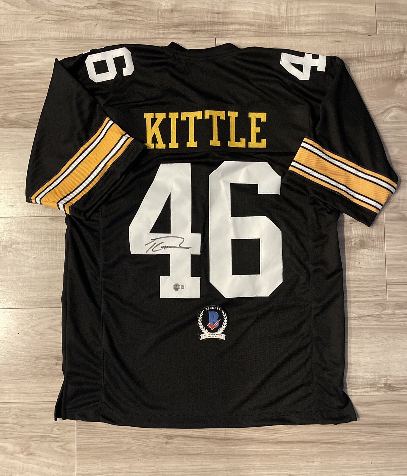 George Kittle Autographed Signed Iowa Hawkeyes San Francisco 49ers Jersey BECKETT QR COA 2 